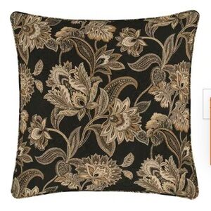 2 - Royal Court Montecito Black Polyester Euro Shams